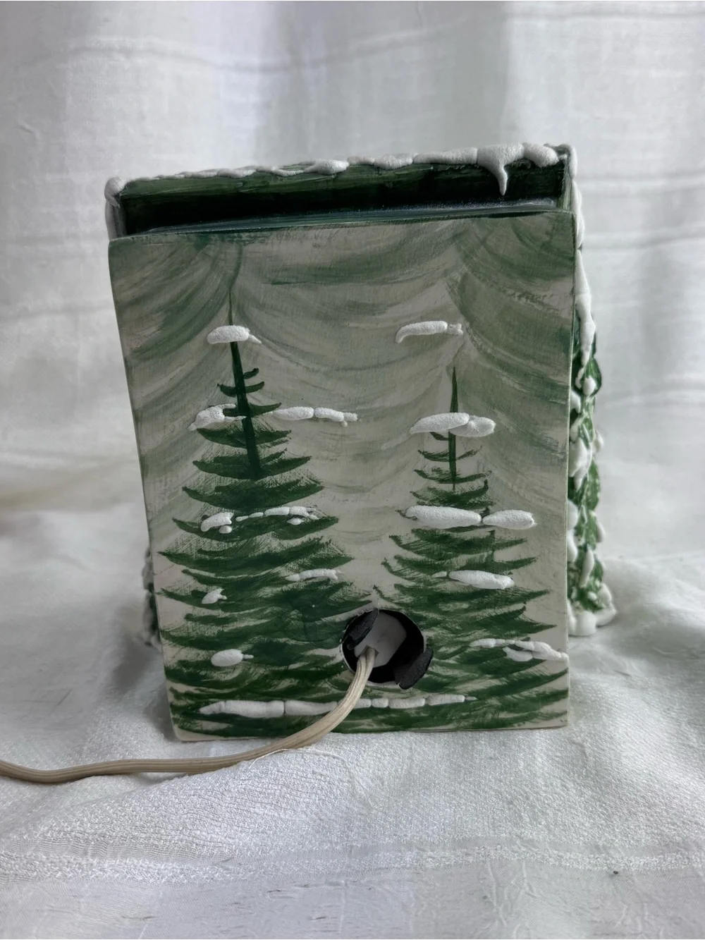 Rare Vintage Walter Brockmann Gothic Cathedral Christmas Nightlight Signed.
